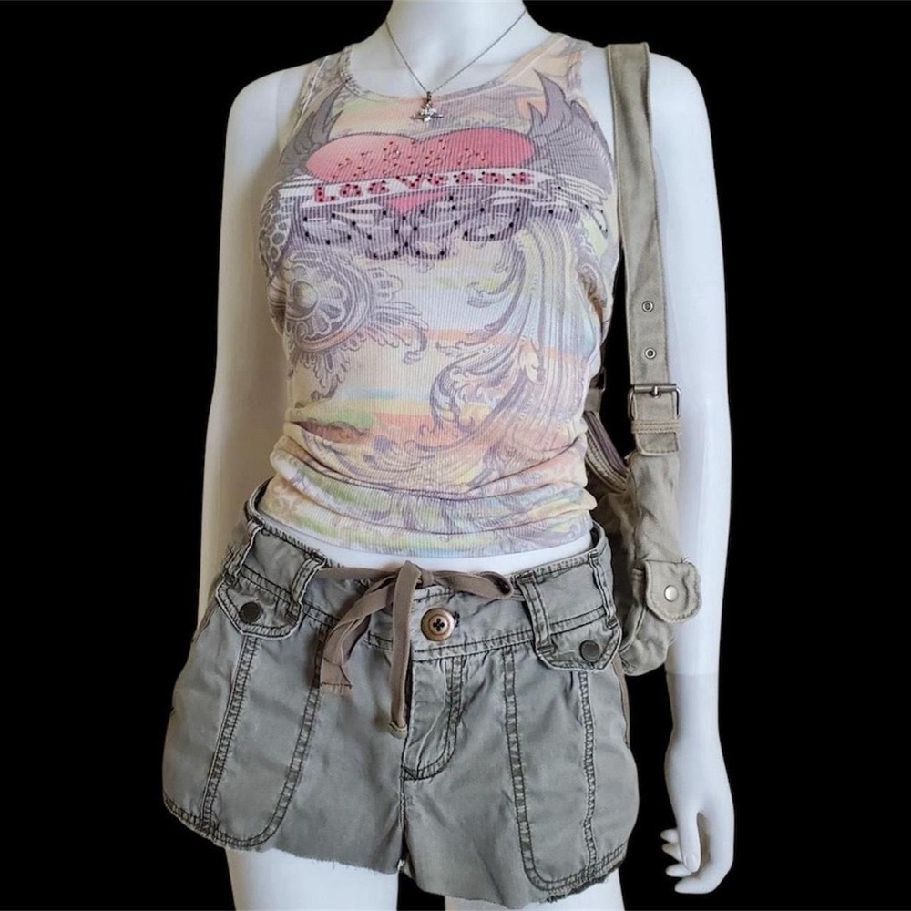 Vintage Multicolor Graphic Tank Top